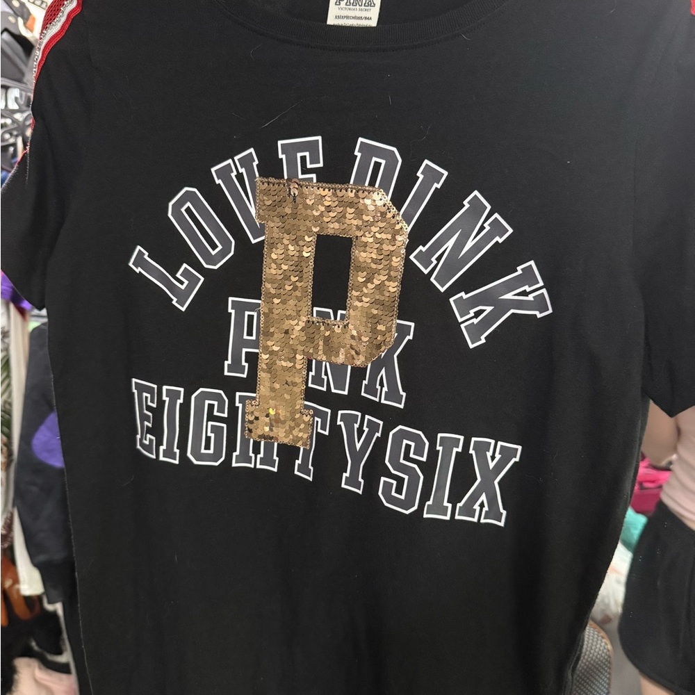 PINK Victoria's Secret Black Tee